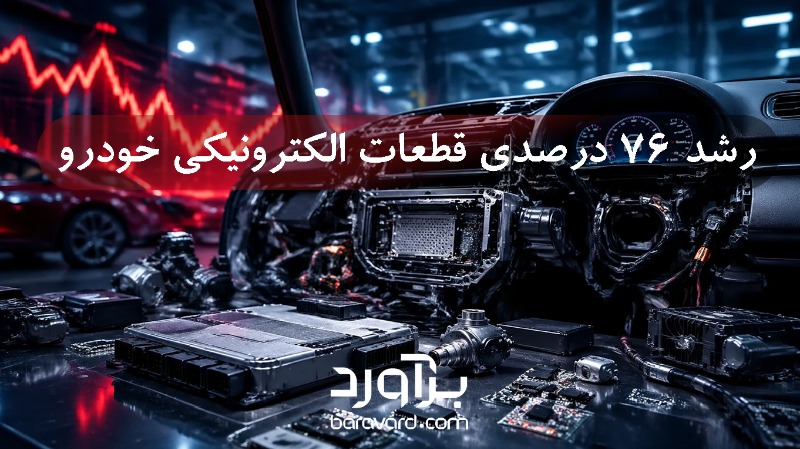 رشد ۷۶ درصدی قطعات الکترونیکی خودرو